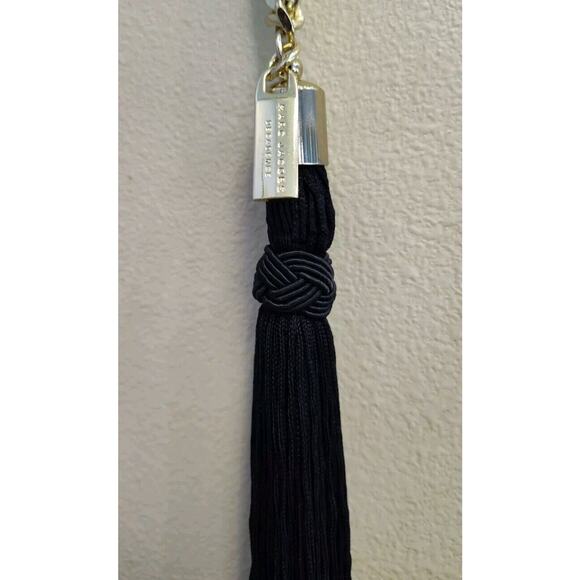 Marc Jacobs Decadence Gold Tone And Black Tassel Necklace - Picture 2 of 3